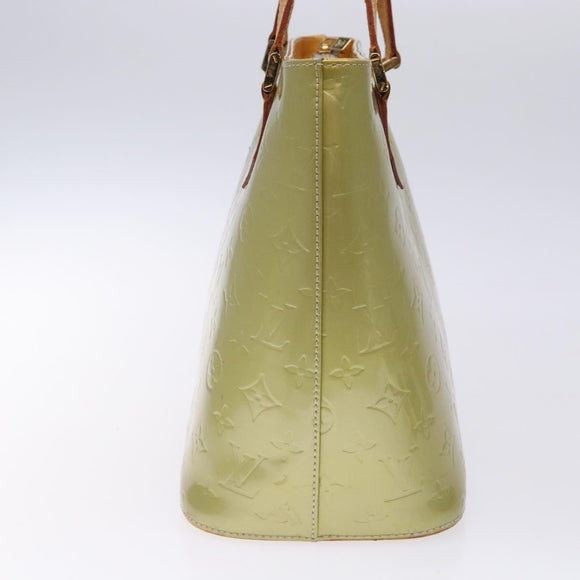 LOUIS VUITTON Monogram Vernis Houston Hand Bag Gris M91053 LV Auth bs27746