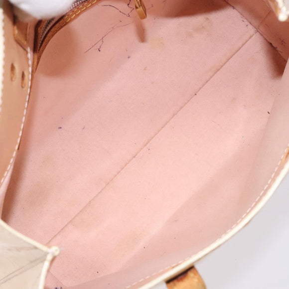 LOUIS VUITTON Monogram Vernis Reade PM Bag Marshmallow Pink M91306 Auth bs27748