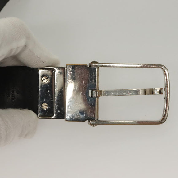 LOUIS VUITTON Damier Infini Ceinture Boston Belt Black LV Auth bs27758