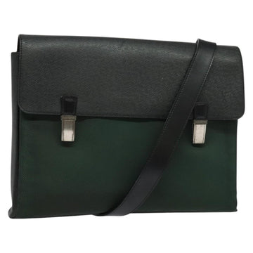 LOUIS VUITTON Taiga Saratov GM Shoulder Bag Ardoise M30882 LV Auth bs27760