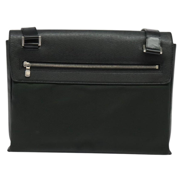 LOUIS VUITTON Taiga Saratov GM Shoulder Bag Ardoise M30882 LV Auth bs27760