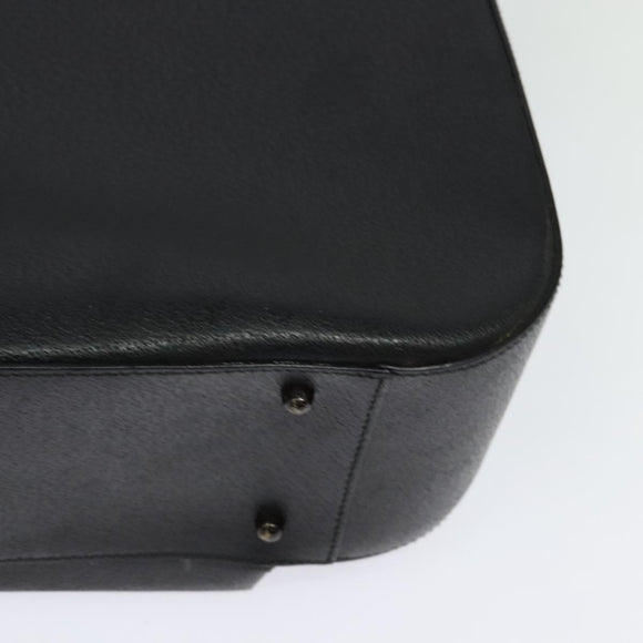 GUCCI Hand Bag Leather Black Silver 002 3754 0459 Auth bs27762