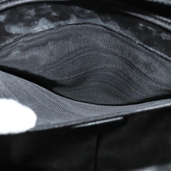 GUCCI Hand Bag Leather Black Silver 002 3754 0459 Auth bs27762