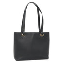 GUCCI Tote Bag Leather Black Gold 002 2040 0337 Auth bs27763-1