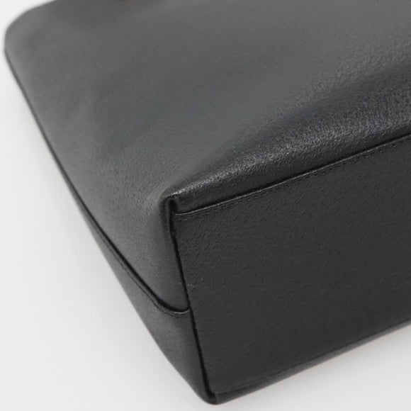 GUCCI Tote Bag Leather Black Gold 002 2040 0337 Auth bs27763