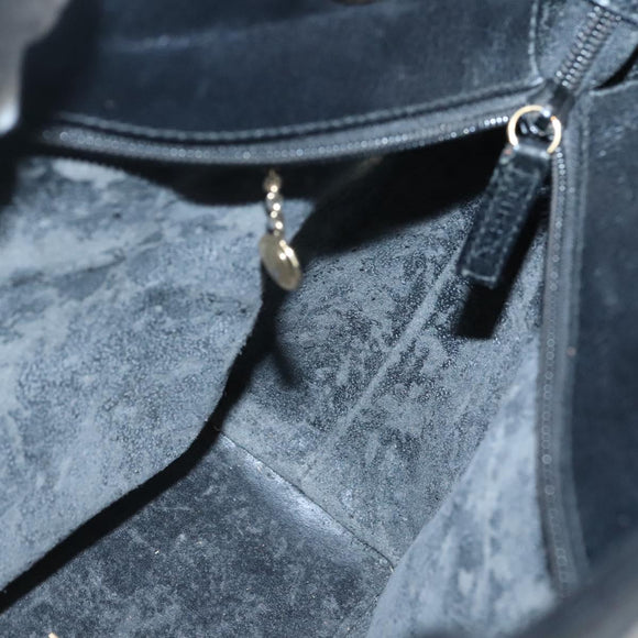 GUCCI Tote Bag Leather Black Gold 002 2040 0337 Auth bs27763