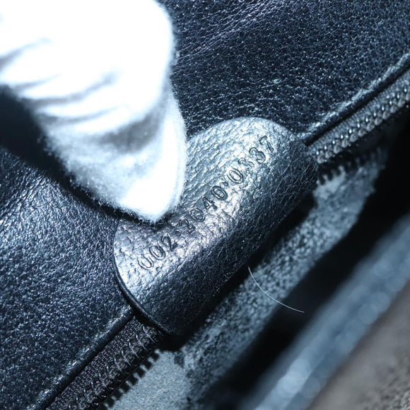 GUCCI Tote Bag Leather Black Gold 002 2040 0337 Auth bs27763