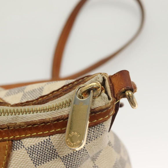 LOUIS VUITTON Damier Azur Siracusa PM Shoulder Bag N41113 LV Auth bs27771