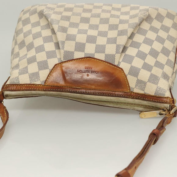 LOUIS VUITTON Damier Azur Siracusa PM Shoulder Bag N41113 LV Auth bs27771