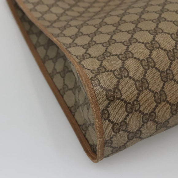 GUCCI GG Supreme Tote Bag PVC Beige Gold 40 02 998 Auth bs27775