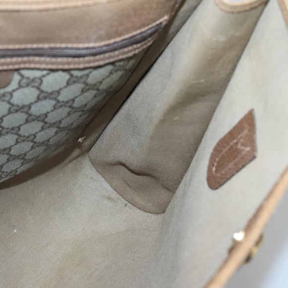 GUCCI GG Supreme Tote Bag PVC Beige Gold 40 02 998 Auth bs27775