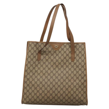 GUCCI GG Supreme Tote Bag PVC Beige Gold 40 02 998 Auth bs27775 - 0