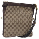 GUCCI GG Canvas Shoulder Bag Beige Gold 109106 Auth bs27778-1