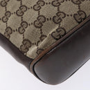 GUCCI GG Canvas Shoulder Bag Beige Gold 109106 Auth bs27778-11