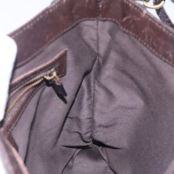 GUCCI GG Canvas Shoulder Bag Beige Gold 109106 Auth bs27778