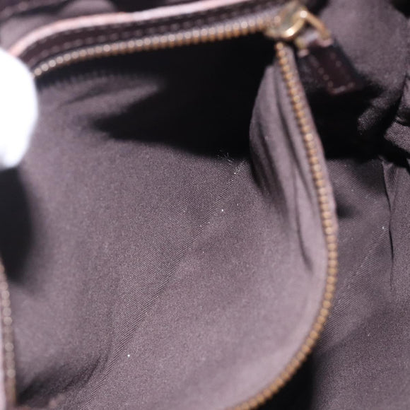 GUCCI GG Canvas Shoulder Bag Beige Gold 109106 Auth bs27778