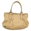 GUCCI GG Canvas Guccissima Tote Bag Leather Beige Gold 269953 Auth bs27786-1