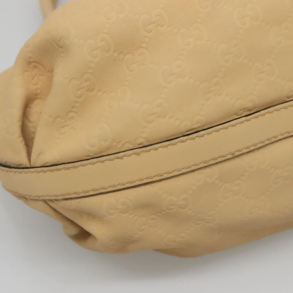 GUCCI GG Canvas Guccissima Tote Bag Leather Beige Gold 269953 Auth bs27786