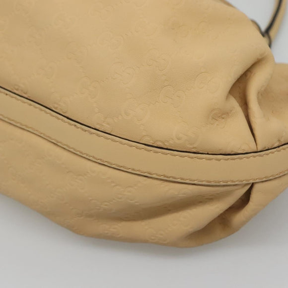 GUCCI GG Canvas Guccissima Tote Bag Leather Beige Gold 269953 Auth bs27786