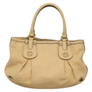 GUCCI GG Canvas Guccissima Tote Bag Leather Beige Gold 269953 Auth bs27786-13