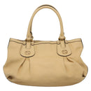 GUCCI GG Canvas Guccissima Tote Bag Leather Beige Gold 269953 Auth bs27786-2
