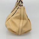 GUCCI GG Canvas Guccissima Tote Bag Leather Beige Gold 269953 Auth bs27786-4