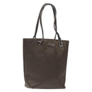 GUCCI Tote Bag Satin Brown Silver 002 1099 Auth bs27787-1