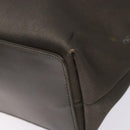 GUCCI Tote Bag Satin Brown Silver 002 1099 Auth bs27787-8