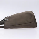 GUCCI Tote Bag Satin Brown Silver 002 1099 Auth bs27787-4