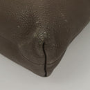 GUCCI Bamboo Hand Bag Leather Gray Gold 323663 Auth bs27789-9