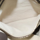 GUCCI Bamboo Hand Bag Leather Gray Gold 323663 Auth bs27789-11