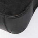 GUCCI Bamboo Hand Bag Suede Leather Gray Gold 001 1705 1638 Auth bs27790-15