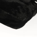 CHANEL Matelasse Waist Bag Velor Black Gold CC Auth bs27796-13