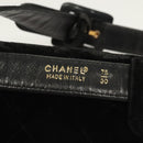 CHANEL Matelasse Waist Bag Velor Black Gold CC Auth bs27796-14