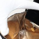 CHANEL Matelasse Waist Bag Velor Black Gold CC Auth bs27796-21