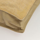 CHANEL Tote Bag Coated Canvas Beige Gold CC Auth bs27799-9