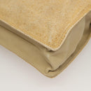 CHANEL Tote Bag Coated Canvas Beige Gold CC Auth bs27799-14