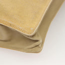 CHANEL Tote Bag Coated Canvas Beige Gold CC Auth bs27799-15