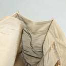 CHANEL Tote Bag Coated Canvas Beige Gold CC Auth bs27799-17