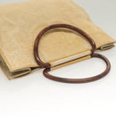 CHANEL Tote Bag Coated Canvas Beige Gold CC Auth bs27799-6