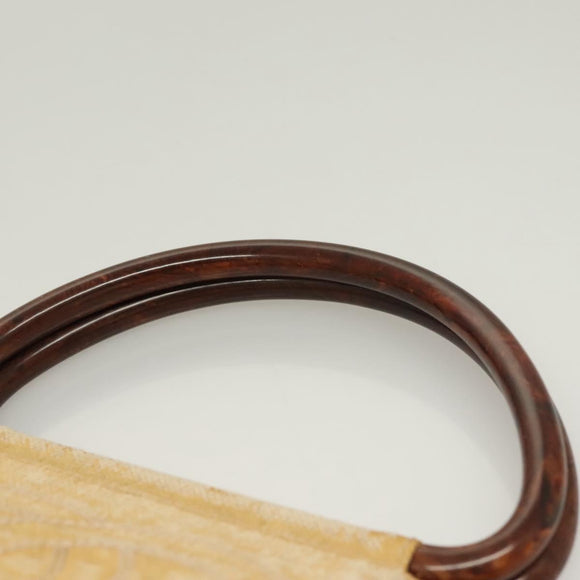 CHANEL Tote Bag Coated Canvas Beige Gold CC Auth bs27799