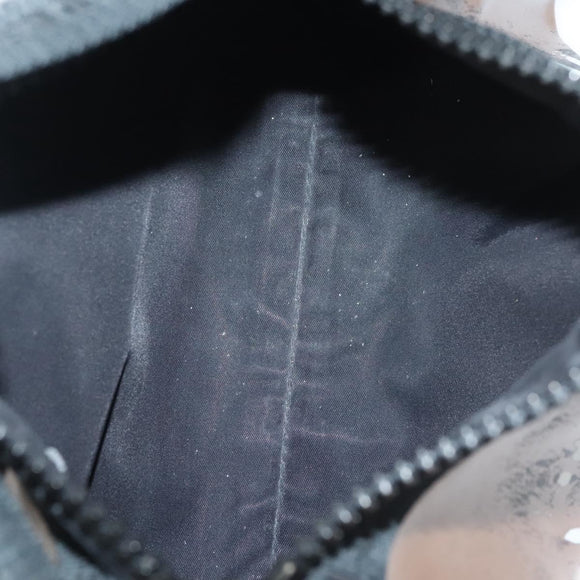 CHANEL Shoulder Bag PVC Black CC Auth bs27803