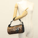 CHANEL Shoulder Bag PVC Black CC Auth bs27803-22