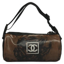 CHANEL Shoulder Bag PVC Black CC Auth bs27803-2