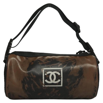 CHANEL Shoulder Bag PVC Black CC Auth bs27803 - 0