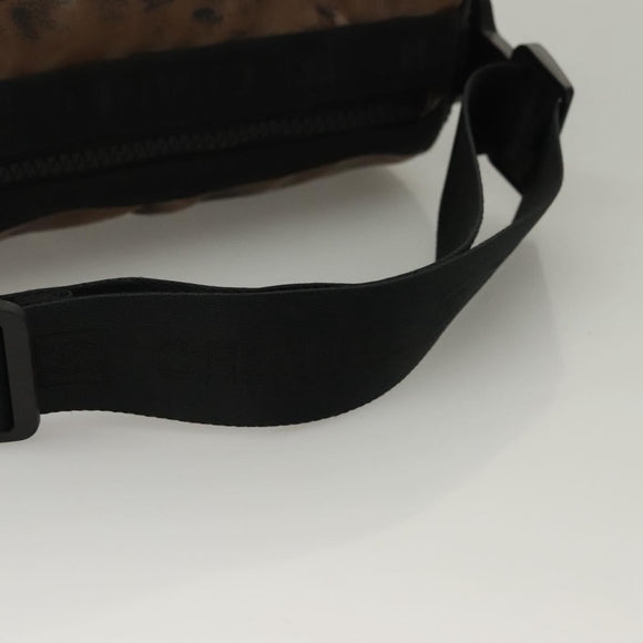 CHANEL Shoulder Bag PVC Black CC Auth bs27803