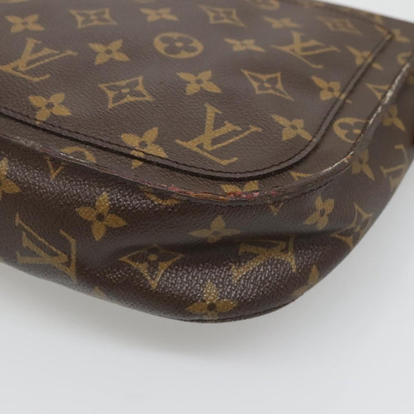 LOUIS VUITTON Monogram Saint Cloud GM Shoulder Bag Vintage M51242 Auth bs27806