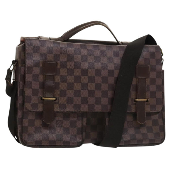 LOUIS VUITTON Damier Ebene Broadway Shoulder Bag N42270 LV Auth bs27810