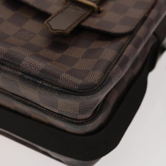 LOUIS VUITTON Damier Ebene Broadway Shoulder Bag N42270 LV Auth bs27810