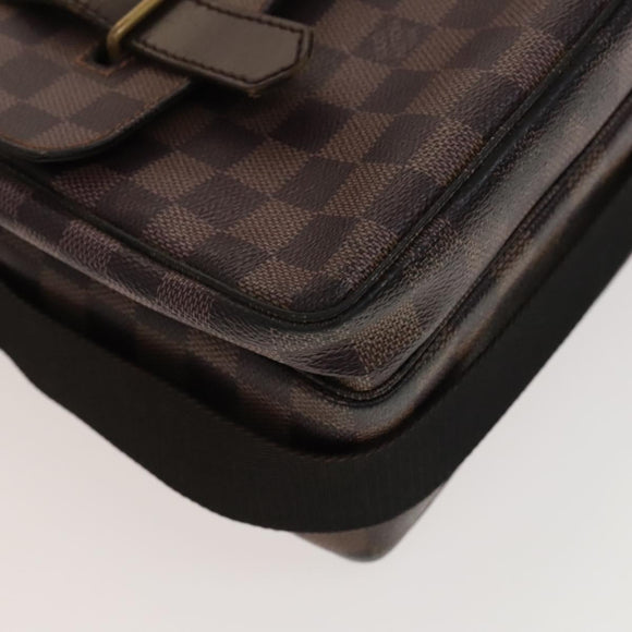 LOUIS VUITTON Damier Ebene Broadway Shoulder Bag N42270 LV Auth bs27810